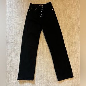 Levi’s ribcage straight ankle jeans